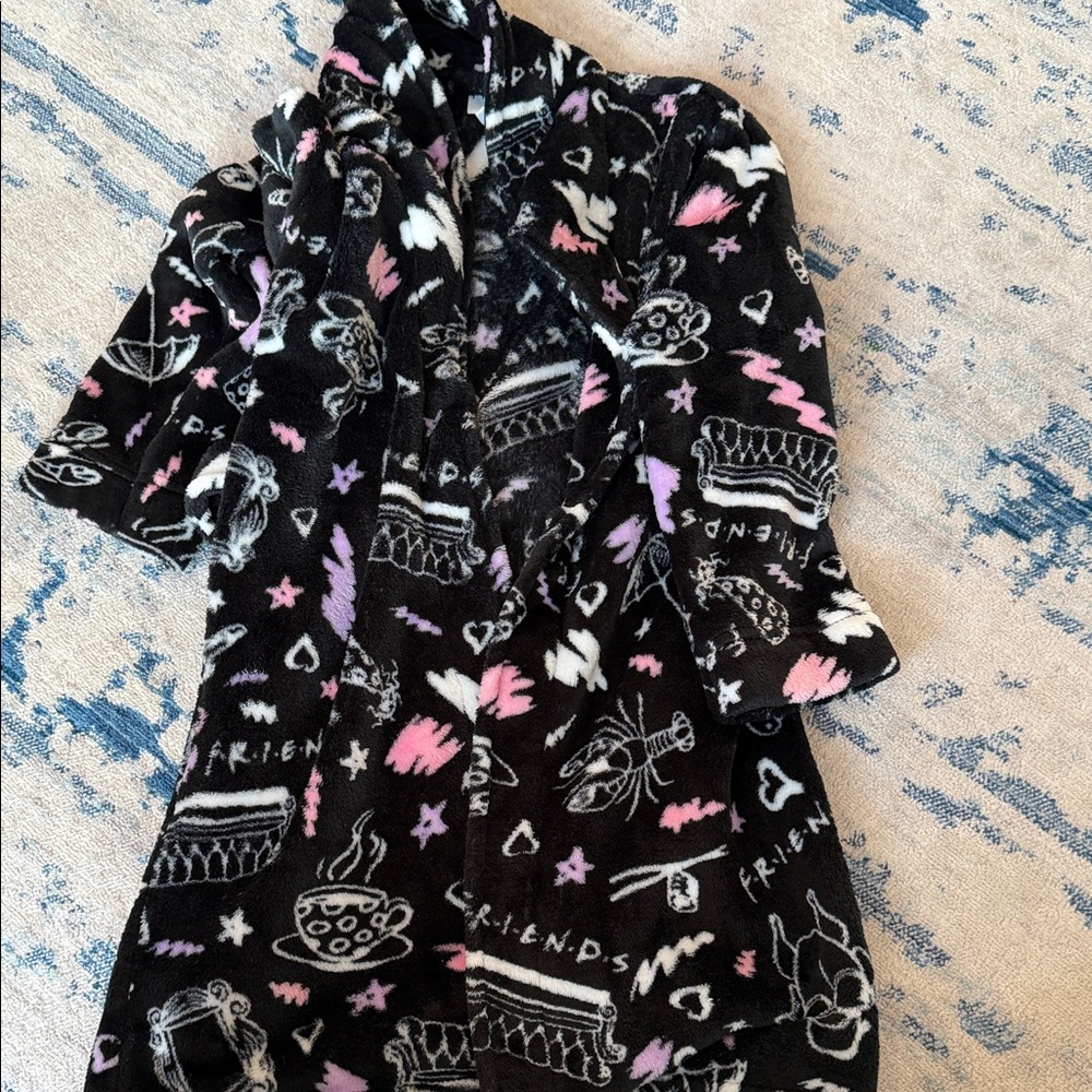 FRIENDS Black and Pink Kids Pajama Robe